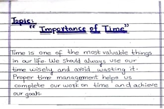 write your english and urdu assignments neatly by hand