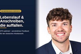ich optimiere deinen lebenslauf und anschrieb aus HR sicht