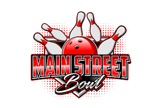 create high quality and beautiful bowling logo design