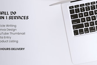 do SEO article writing,data entry,and canva youtube thumbnails