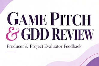 review your game pitch or gdd