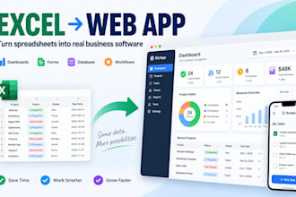 turn your excel or google sheets into a custom web app