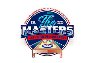 create creative and good looking shuffleboard logo design