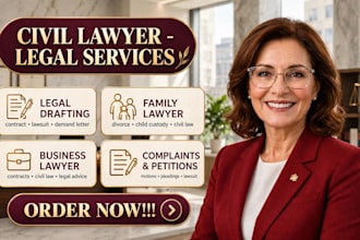 be your business lawyer for contracts, civil law and legal disputes