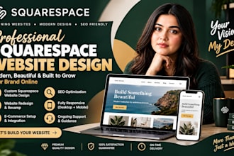 build squarespace website, squrespace redesign, squarespace website design
