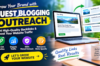 do guest posting and blogger outreach for quality backlinks