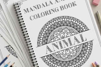 custom kids and teens coloring book design