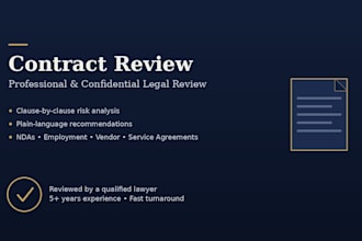 do contract drafting and review