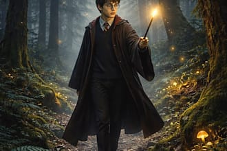 design an epic magical fantasy book cover