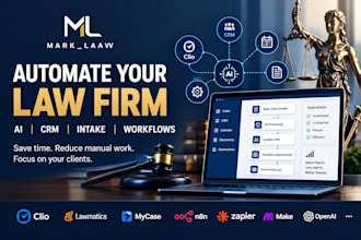 automate your law firm with ai, CRM, clio, n8n, zapier, and workflows
