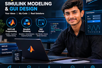 do urgent services of matlab programing ,simulink modelling and gui design