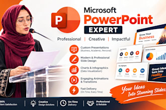 create a professional powerpoint presentation for business or school