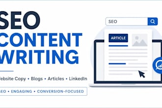 write SEO website content and high converting copywriting that sells
