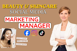 manage your beauty and skincare brand with social media marketing