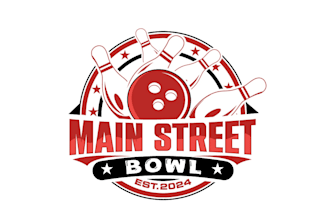 create exclusive and marvelous bowling logo design