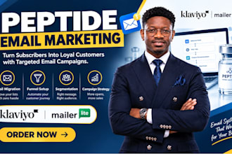 klaviyo mailerlite peptide email migration and funnel setup
