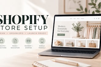 set up your shopify clothing store or online boutique