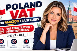 handle poland vat registration and monthly filing for amazon fba sellers