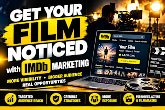 promote your imdb page for film exposure and starmeter visibility