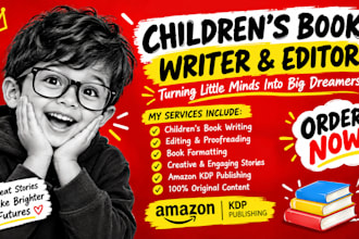be your kid ebook ghostwriter, children fantasy book stories