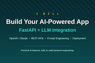 build your ai powered app with fastapi and llm integration