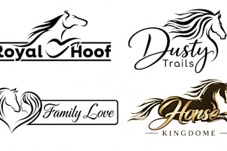 design equestrian equine horse dog animal pet farm logo for your