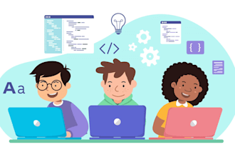 teach java script, python, c sharp and cpp programming