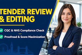 review and edit your UK healthcare tenders and cqc bids