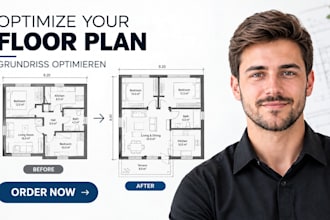 review, optimize your grundriss for a better floor plan layout, dwg or cad files