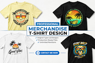 do custom streetwear t shirt, graphic t shirt and merchandise streetwear design