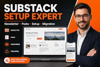 set up your substack newsletter, website, and email newsletter