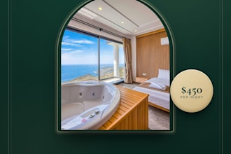 design modern luxury hotel template, brochure, or flyer