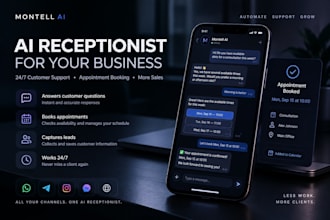 build an ai receptionist for customer support and booking