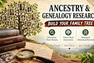 do ancestry genealogy research and build your family tree