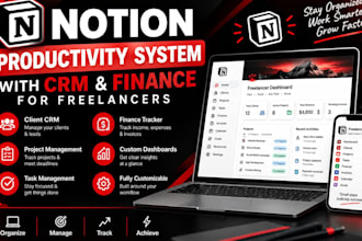 build a notion productivity system with CRM and finance for freelancers