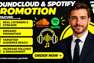 promote your spotify and soundcloud music to real listeners
