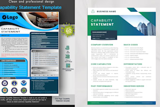 create a professional capability statement for your business