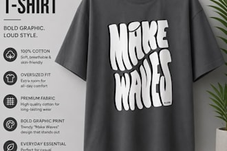 create minimalist logo and modern t shirt design