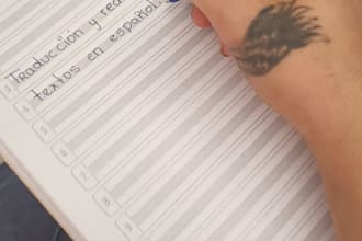 translate and write texts in perfect spanish