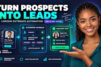 build linkedin cold outreach automation for b2b lead generation