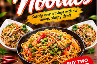 design professional food posts for instagram and facebook