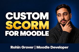 create custom HTML scorm elearning courses for moodle