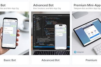 develop a custom telegram bots and interactive mini apps