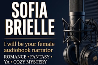 narrate your romance, memoir, or self help audiobook with a warm female voice