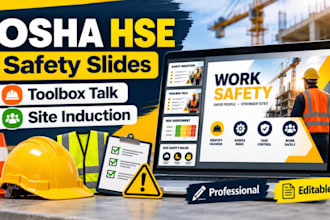 osha hse construction safety powerpoint toolbox talk and site induction training