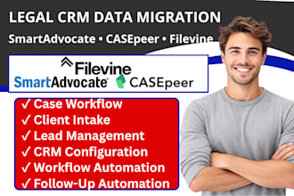 configure smartadvocate casepeer filevine legal CRM intake workflow automation