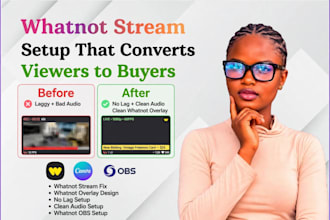 setup fast whatnot obs stream fix lag audio and custom overlays