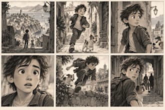 create 2d animation storyboards and animatics