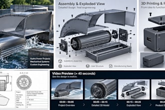 a professional solidworks 3d cad model