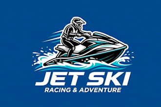 make creative and good looking jet ski logo design